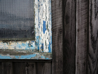 Details of a fisherman shed - Stonehaven harbour - Aberdeenshire - Scotland - UK