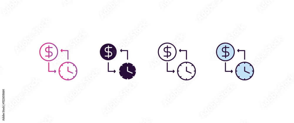 Poster proof of capacity gradient, line, filled, colored icon. editable vector from cryptocurrency concept.