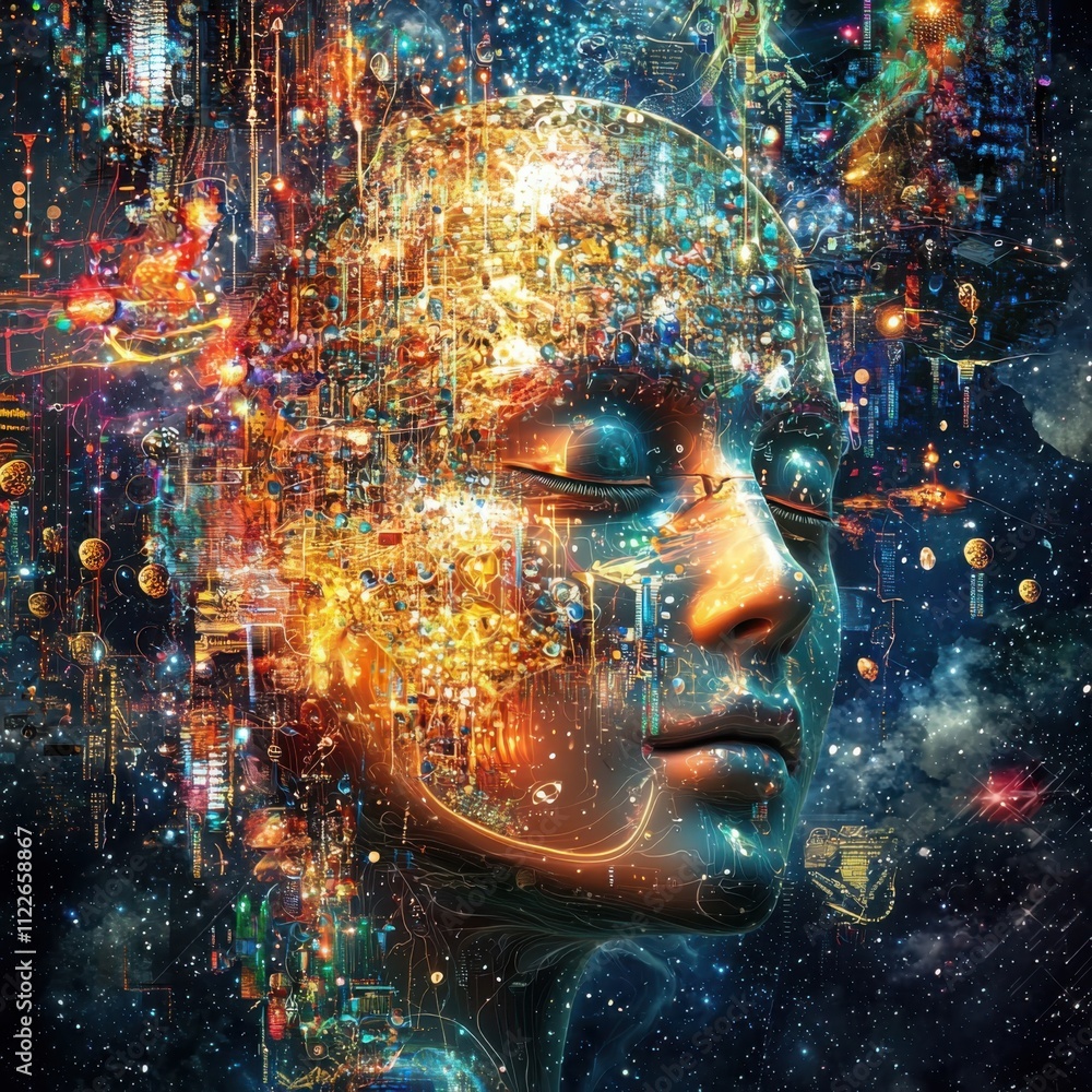 Poster merging adaptive consciousness interfaces with digital realities in human potential explorationa tec