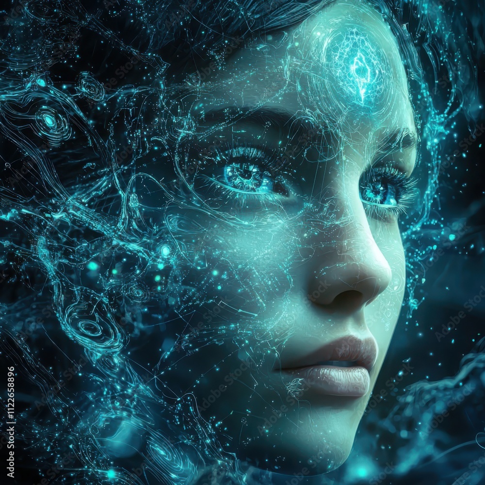 Poster merging human potential with digitalan adaptive consciousness interface event in technology environm