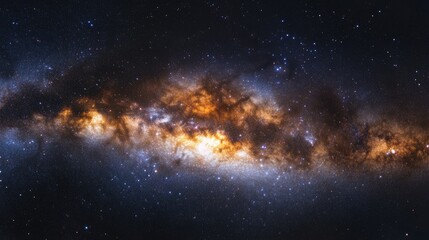 Fototapeta premium A dark interstellar space serves as the perfect backdrop for a starry night sky.