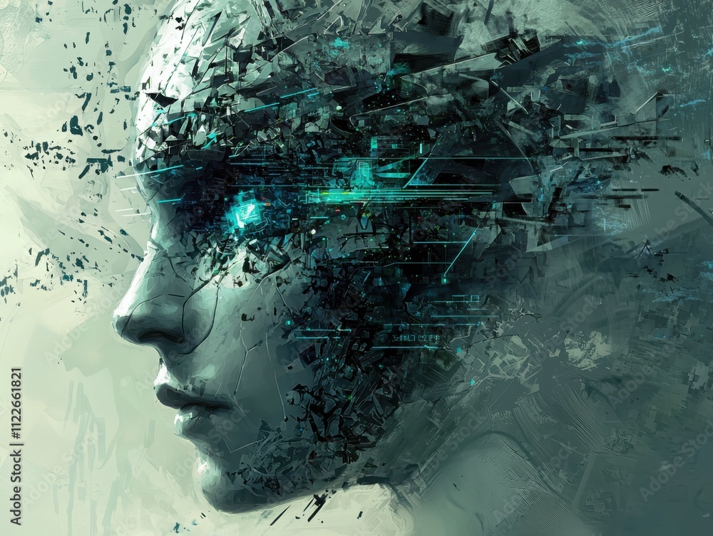 Poster transforming digital identity through technological self-evolutiona journey into virtual realms and 