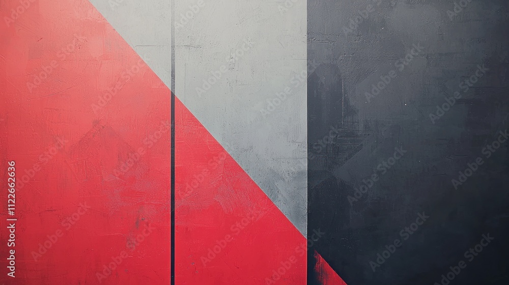 Aufkleber a modern grey and red background with sleek, clean lines and geometric patterns, creating a professi