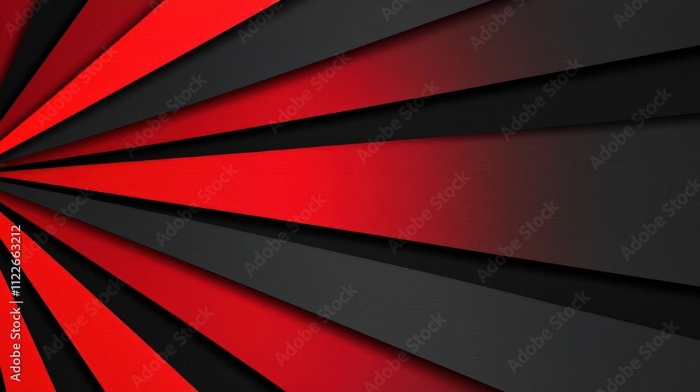 Poster a dramatic black and red background with bold lines and sharp contrasts, ideal for an intense and ed