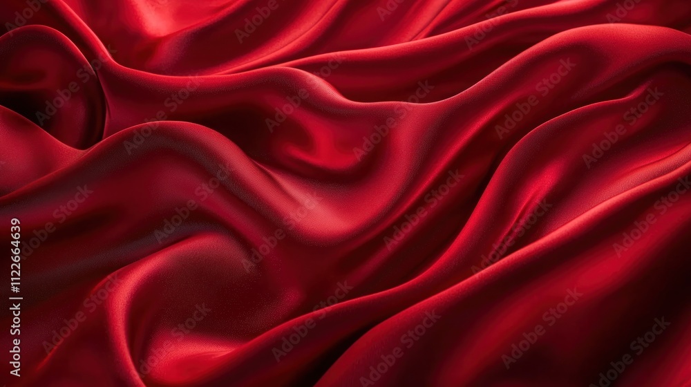 Poster a rich luxury red texture with soft gradients and velvety depth, ideal for creating an opulent and s
