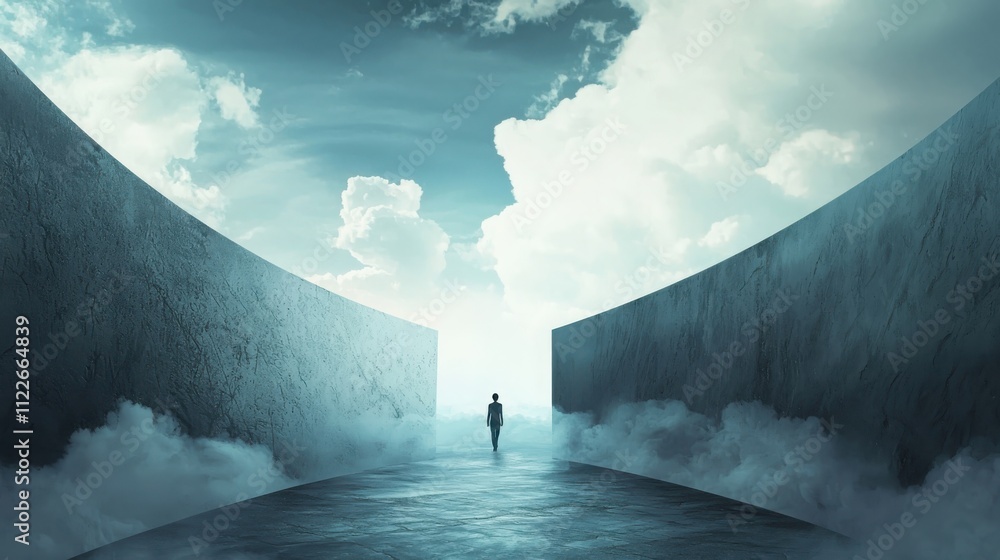 Poster exploring the multiverse a surreal journey of self-discovery through parallel life paths