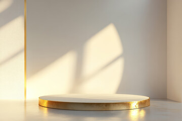 Golden 3d podium 