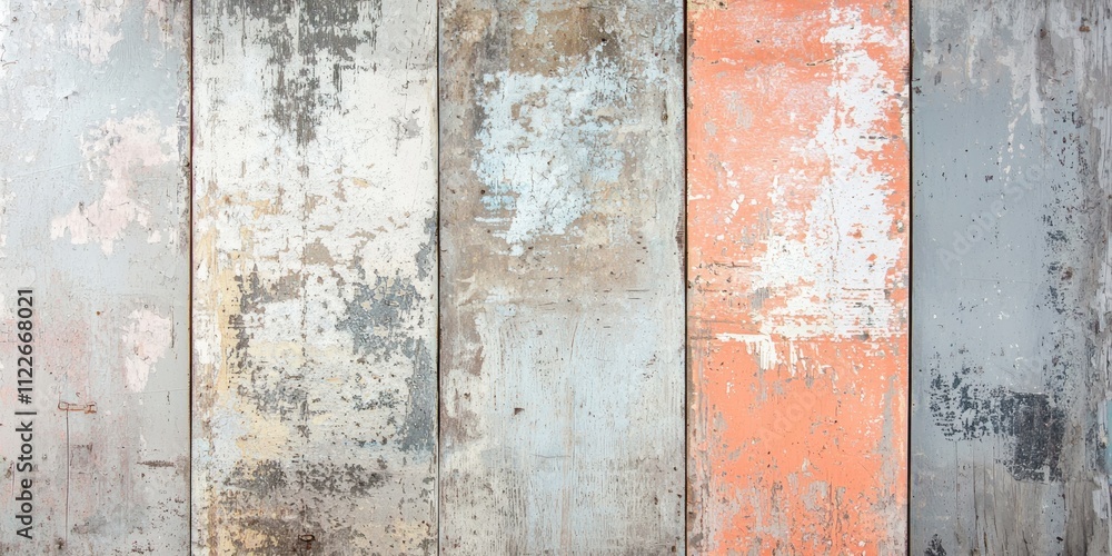 Aufkleber a worn-out distressed wood background with light scratches and color variations, perfect for adding 