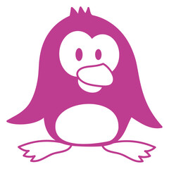 Penguin Cute Antarctic South Pole Zoo Animal Bird Design Lover Art Vector Illustration Card T-Shirt Poster Sticker Graphic Print Decorative Drawing Isolated Logo Decoration Symbol Creative Cool Style
