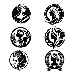 Obraz premium Unique Women's Day, fashion logo, women's icon, women's vector art design