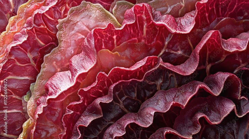Poster exploring the intricate textures of vegetables through close-up macro photography in nature capturin