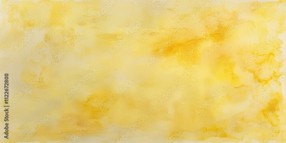 Poster a soft pastel yellow watercolor background with subtle textures and light washes, ideal for creating