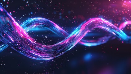 Obraz premium Abstract Neon Lightscape