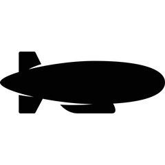 Simple vector icon airship © dima040293