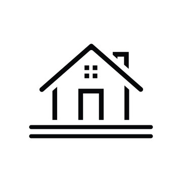 recommend clip art: A Real estate logo design house silhouette