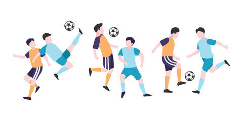 Soccer Player&rsquo;s Character on the Field in Action