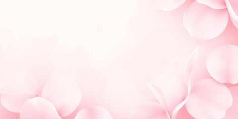 Obraz premium Pastel pink and white ombre effect with abstract flower petals creates a dreamy and ethereal look, floral patterns, soft white accents, gentle color scheme