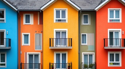 Fototapeta premium A community housing project offering sheltered accommodation to those in need.