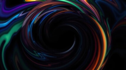 Obraz premium Swirling vortex of colors on dark background, vibrant hues, mesmerizing visuals