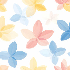 Fototapeta premium Colorful flower petals displaying serenity abstract design digital art minimalist style soft background nature's beauty
