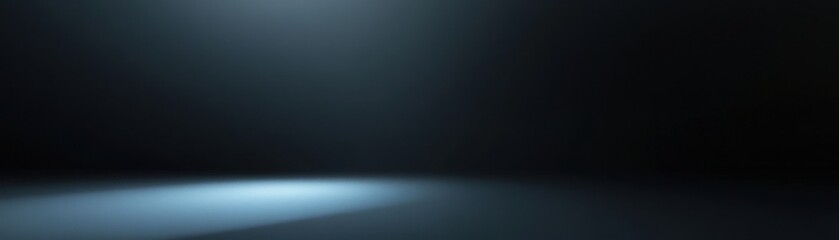 Dark Studio Background With Single Light Source