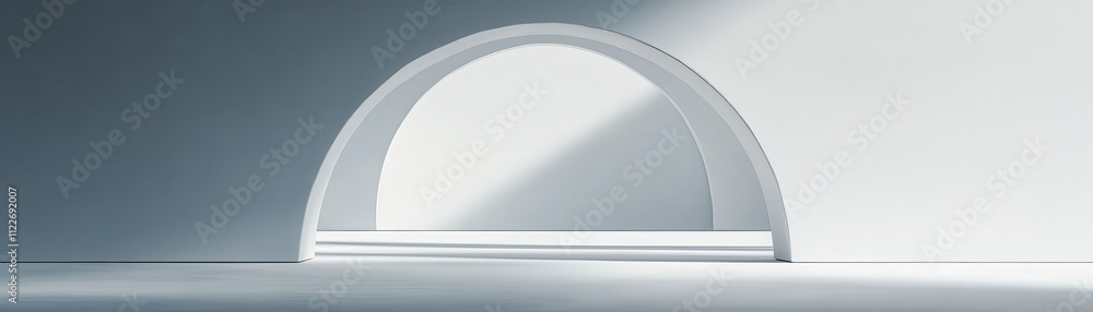 Aufkleber abstract architectural rendering of arched passageways