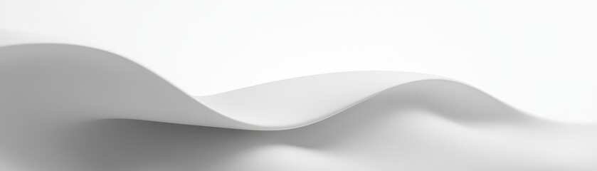 Abstract White Wave Form Design Background