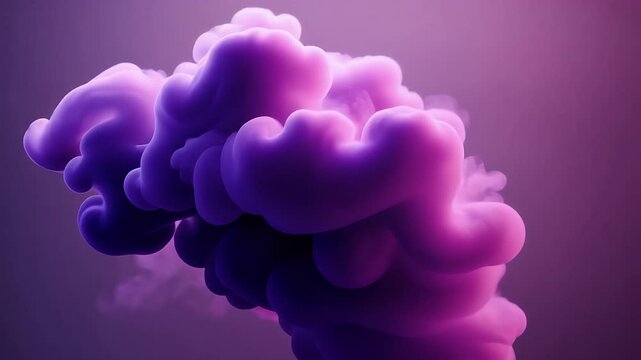 nube mancha forma en morada tinta