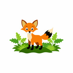 Obraz premium a fox in a jungle 