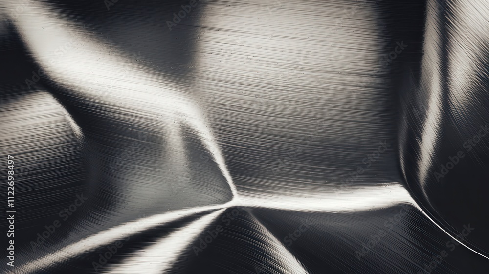 Aufkleber dynamic brushed metal texture abstract artwork digital creation studio environment close-up view mod