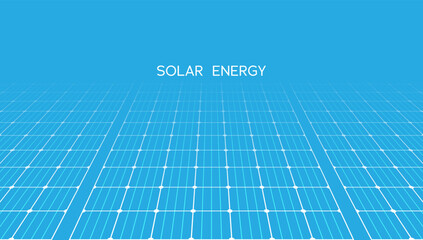  A conceptual illustration of solar panels in a blue-toned environment, emphasizing renewable energy and sustainable development. Perfect for energy, environment, or green technology themes.