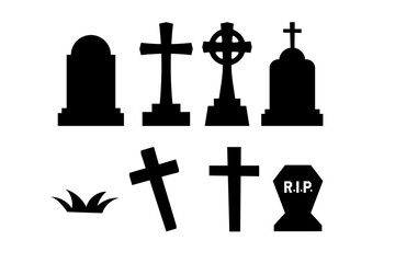 clip art of simple tombstone