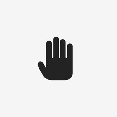 Obraz premium Stop Hand Icon 