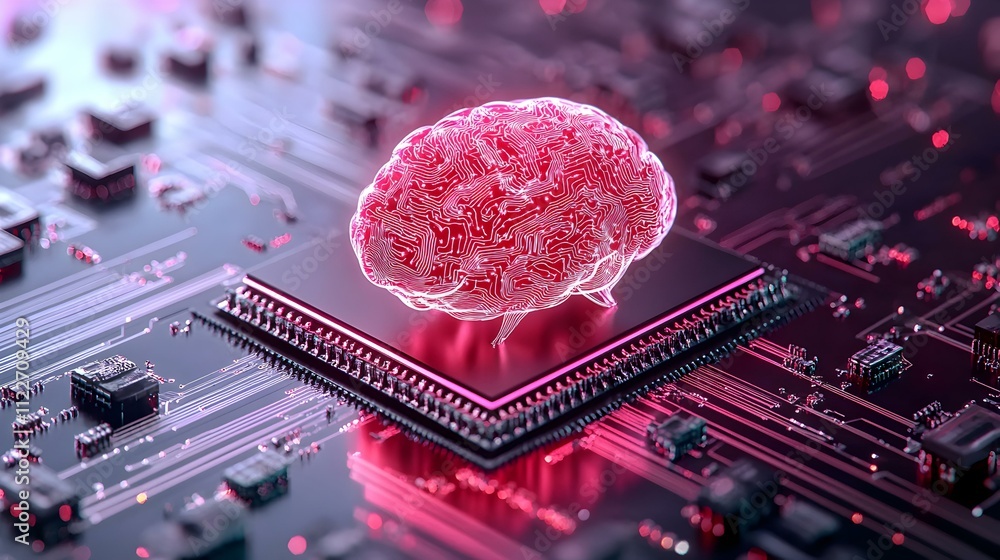 Poster mind-driven technology, an advanced brain-computer interface enabling seamless control of devices th