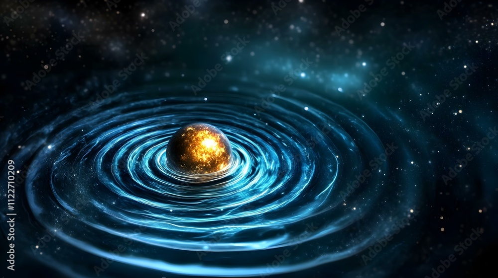 Poster gravitational wave spectrum analysis, a visual exploration of multi-messenger astronomy showcasing i