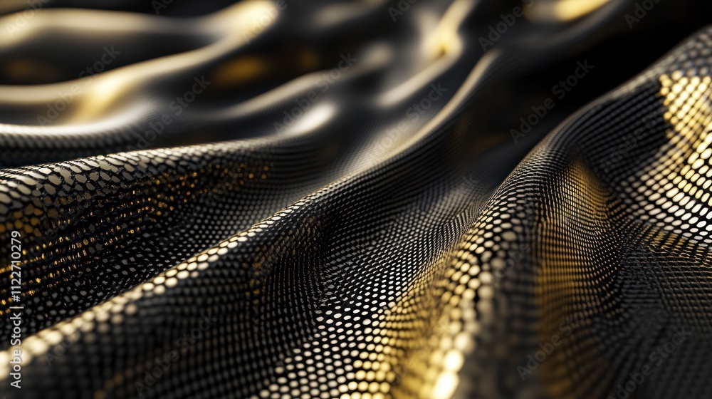 Aufkleber abstract 3d particle mesh with luxurious textures for high-end branding campaigns.
