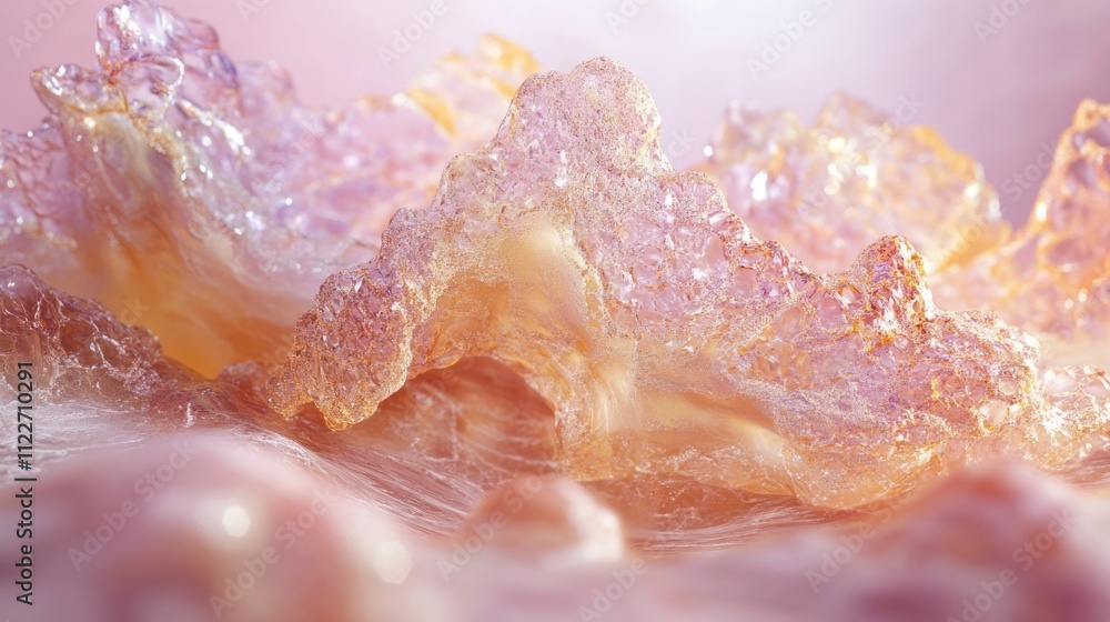 Aufkleber abstract 3d particle mesh with luxurious textures for high-end branding campaigns.