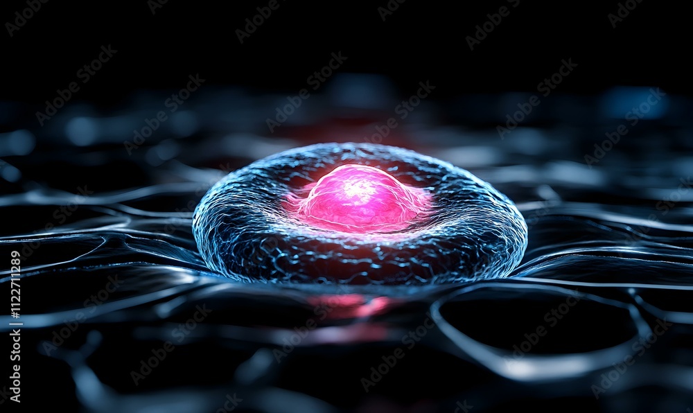Poster stem cell differentiation dynamics, illustrating the complex stages of stem cell transformation into