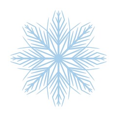 Fototapeta premium collection of snowflake illustrations for winter themes and icon and background purposes