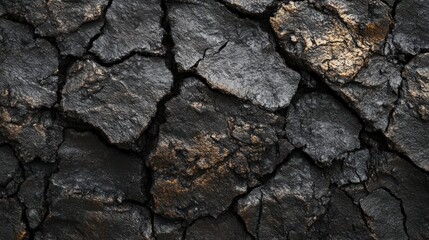Asphalt road texture closeup, highlighting the fine details and surface patterns.
