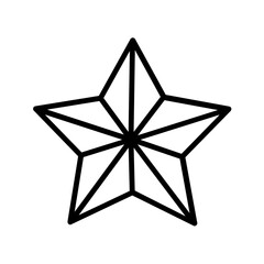 Obraz premium star isolated on white