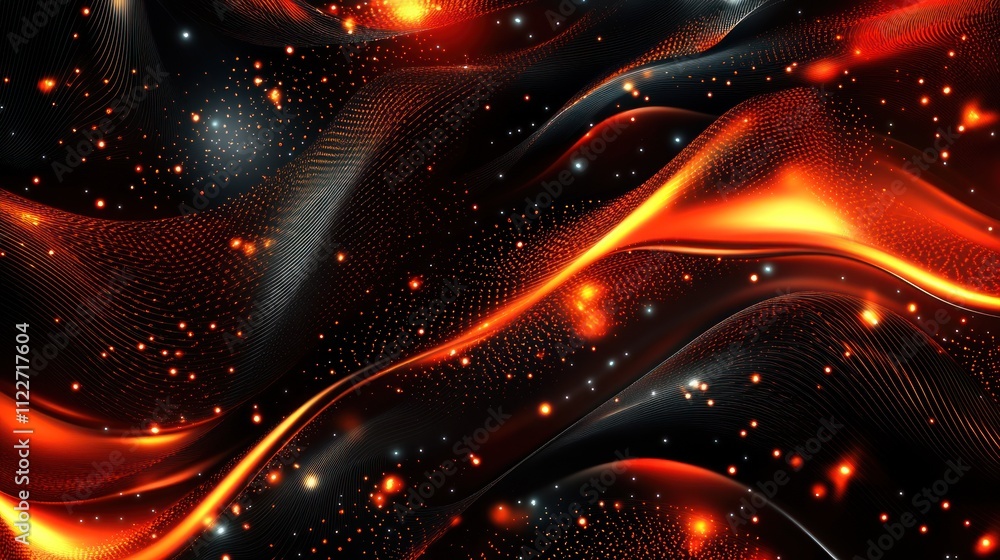 Poster futuristic tech mesh background with smooth gradients and dynamic patterns.