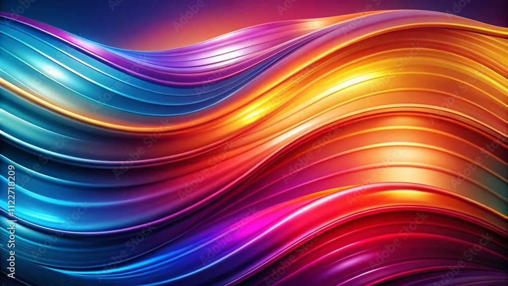 Poster abstract gradient wavy background with blurred curved lines for modern design, creative projects, an