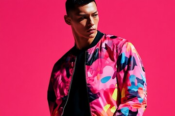Obraz premium Person with colorful cloth, LGBTQ concept.