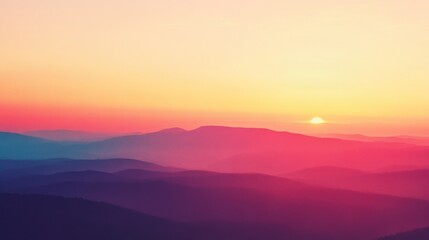 Fototapeta premium Gradient inspired by sunrise and sunset hues, perfect for artistic branding.