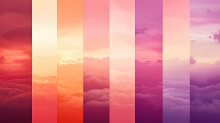 Gradient inspired by sunrise and sunset hues, perfect for artistic branding.