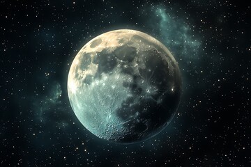 Fototapeta premium Cosmic Odyssey: A Glimpse of Distant Planets