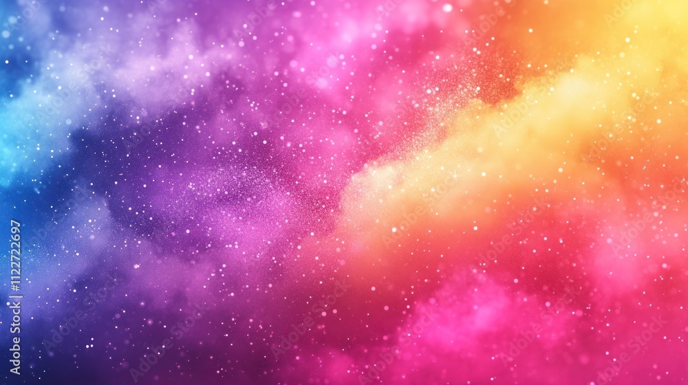 Poster 3d particle mesh background with vibrant gradients and seamless transitions.