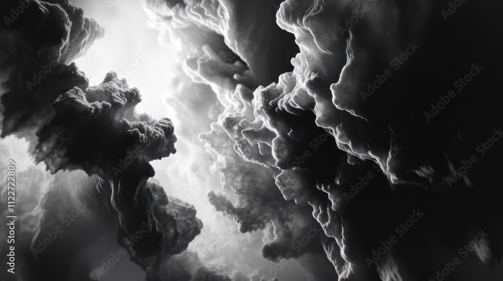 Aufkleber 3d-rendered abstract white backgrounds with dynamic depth for premium visuals.