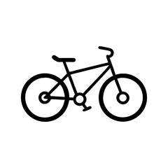 Fototapeta premium Mountain bike icon for outdoor cycling